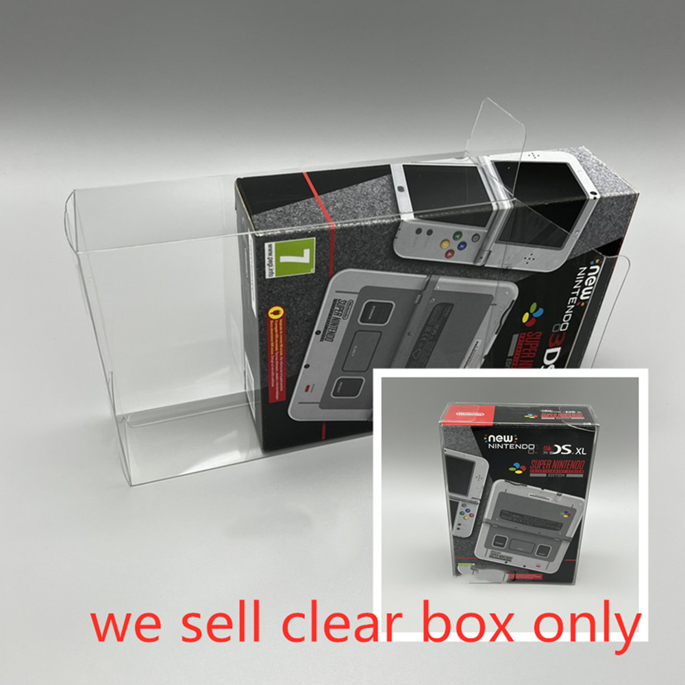 Nslikey PET Box Protector สําหรับ Nintendo ใหม่ 3DS XL รวบรวมกล่องนิทรรศการ Shell Clear Display Case รุ่นยุโรป