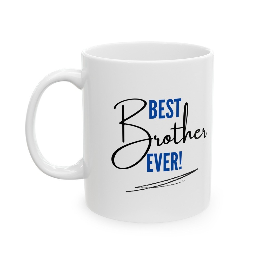 Blue And Dark Minimal Best Brother Ever Mug C2 แก้วเซรามิค 11Oz