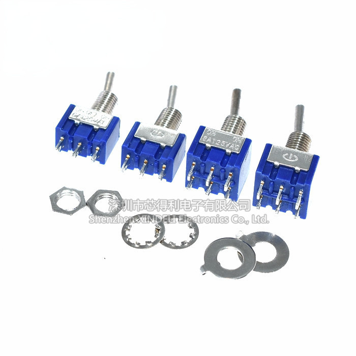 สวิตช์ปุ่ม MTS-102 MTS-103 MTS-202 MTS-203 3 Pins 6 Pins สองเกียร์สามเกียร์เดี่ยว/คู่ Rocker Arm สวิตช์ปุ่ม – โปรปัง