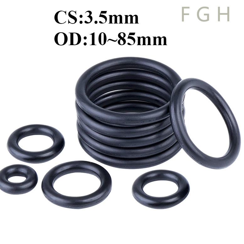 [FGH-y] โอริง ORing O-ring ยางโอริง NBR เลือกขนาดได้ (OD10~85mm*CS3.5mm)