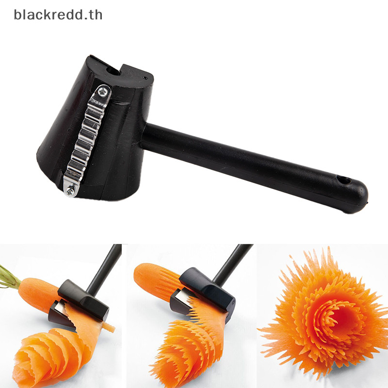 Bred เครื่องตัดผักผลไม้อุปกรณ์ครัวม้วนดอกไม้ตกแต่งเครื่องตัดแครอทมันฝรั่ง