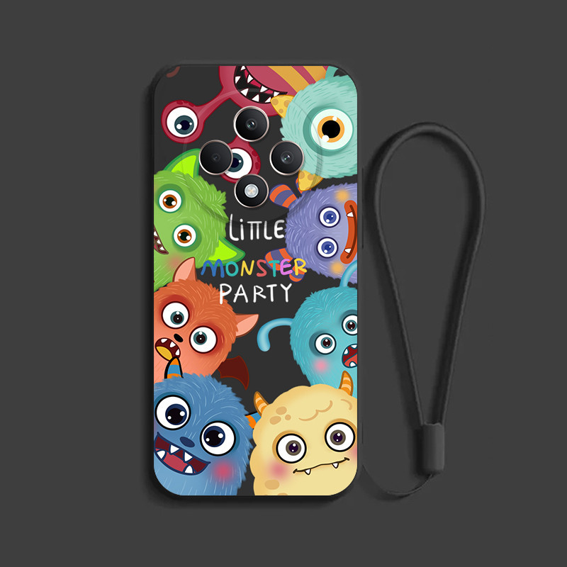 เคส OPPO Reno 12F 5G Reno12F Reno10 Reno7z Reno8z Reno5 Reno5 น่ารักจักรวาลมอนสเตอร์สีทึบเคสโทรศัพท์ Softcase ซิลิโคนเหลวกันกระแทก