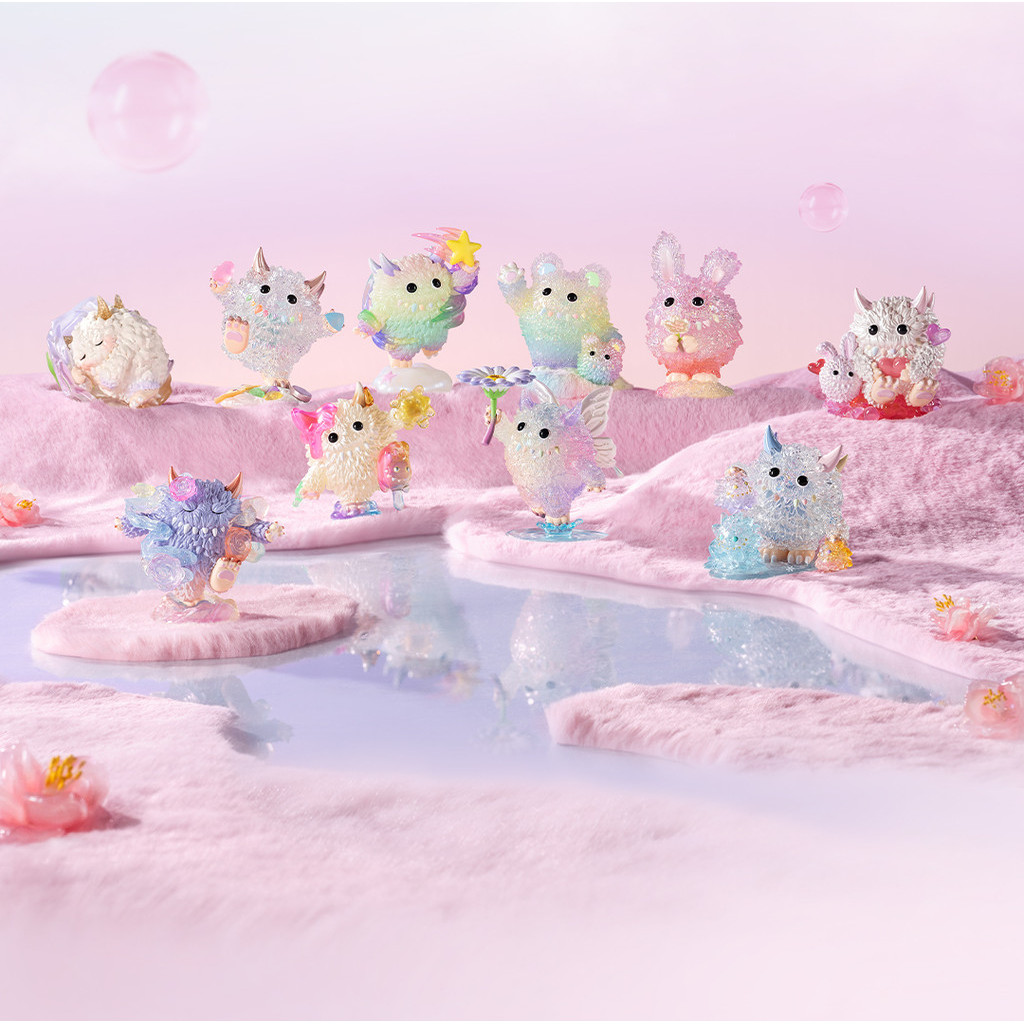Popmart ฟอง Mart instinctoy สัตว์ประหลาดผม · Secret Realm Garden Series ของเล่นกล่องตาบอดทำมือของขวัญ