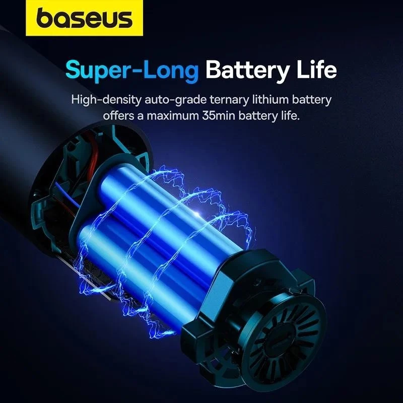 Baseus A5 16000Pa เครื่องดูดฝุ่นในรถยนต์ไร้สายทรงพลังแบบพกพามือถือยานยนต์เครื่องดูดฝุ่นขนาดเล็กสําหรับรถบ้าน PC เครื่อง thumbnail 5