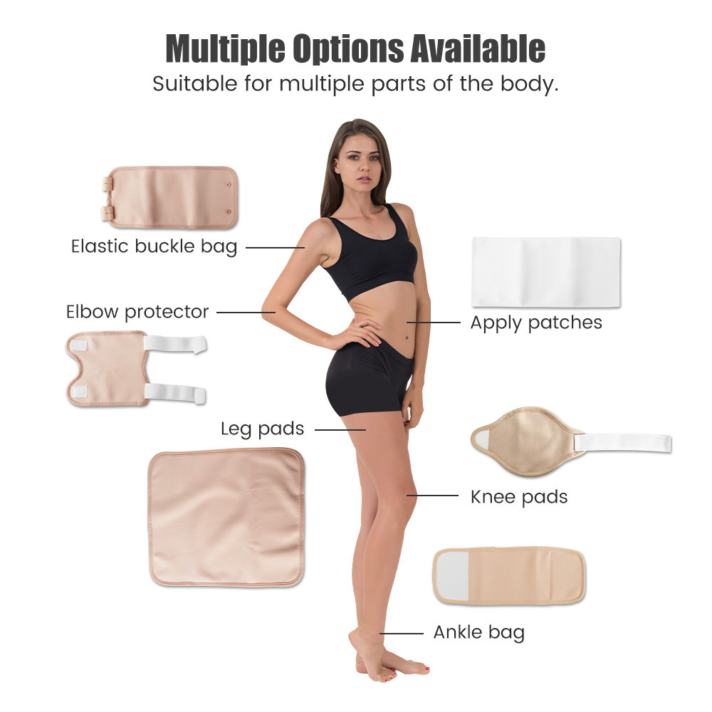 Salorie Castor Oil Pack นํากลับมาใช้ใหม่สําหรับนอนไม่หลับอาการท้องผูกและการอักเสบ Castor Oil แผ่นเอวและคอ - รูปที่ 2