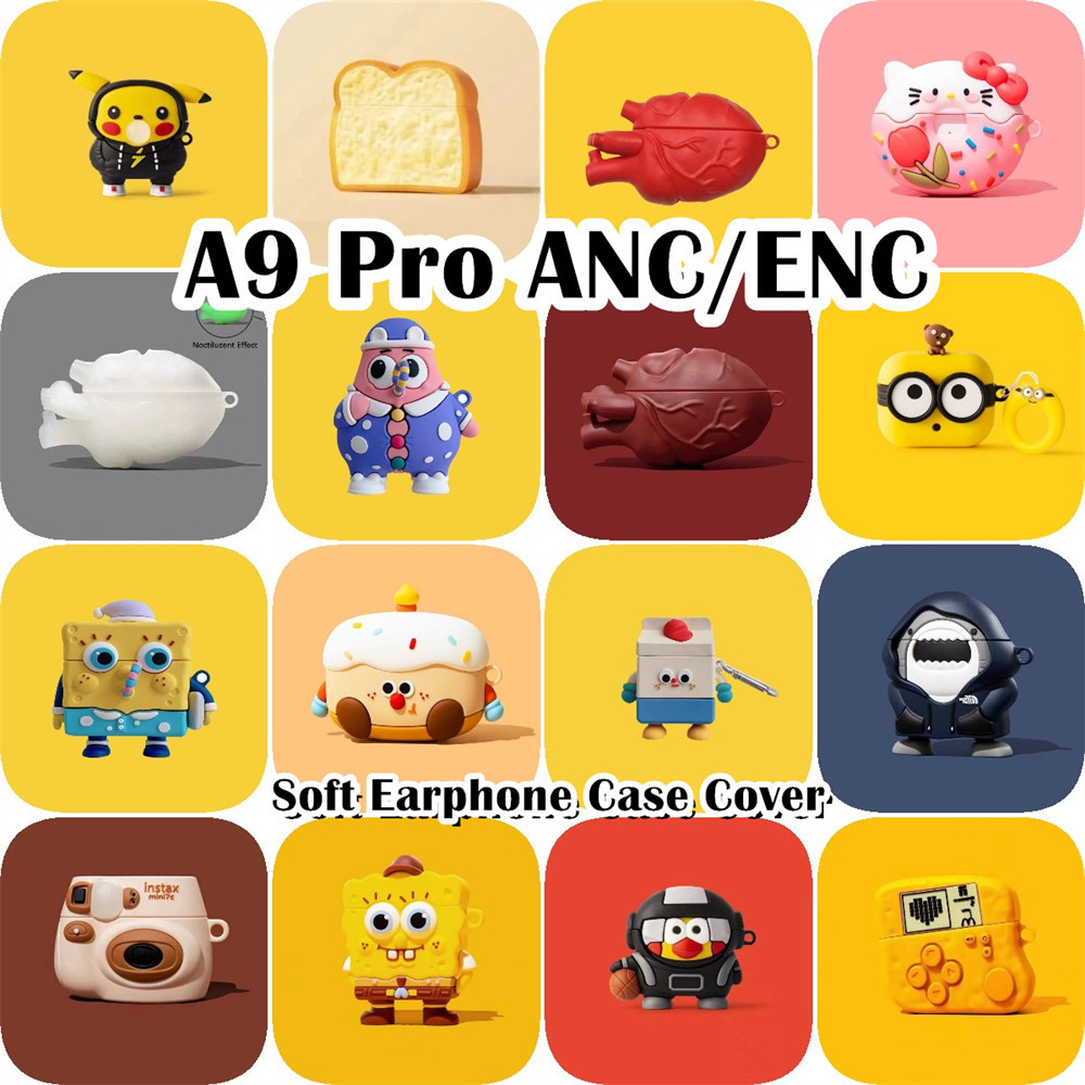 imamuraFor A9 Pro ANC/ENC Case Casing Soft Silicone Headphone Case Super Cool Cartoon NO.3