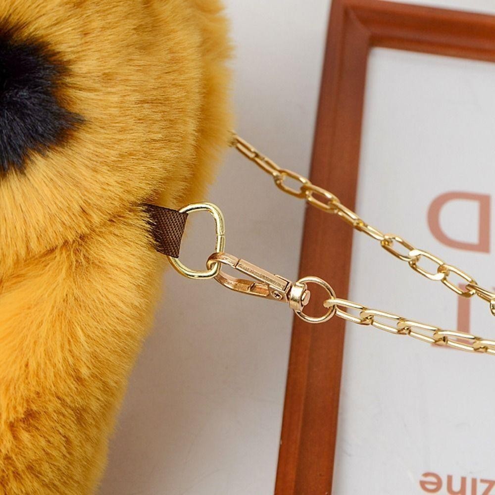 FAVOR กระเป๋าสะพายไหล่ข้างเดียว,ตุ๊กตากระต่ายสองกระเป๋าสะพาย,ของขวัญโซ่ข้ามหรูหรากระเป๋านักเรียนเด็ก - รูปที่ 4