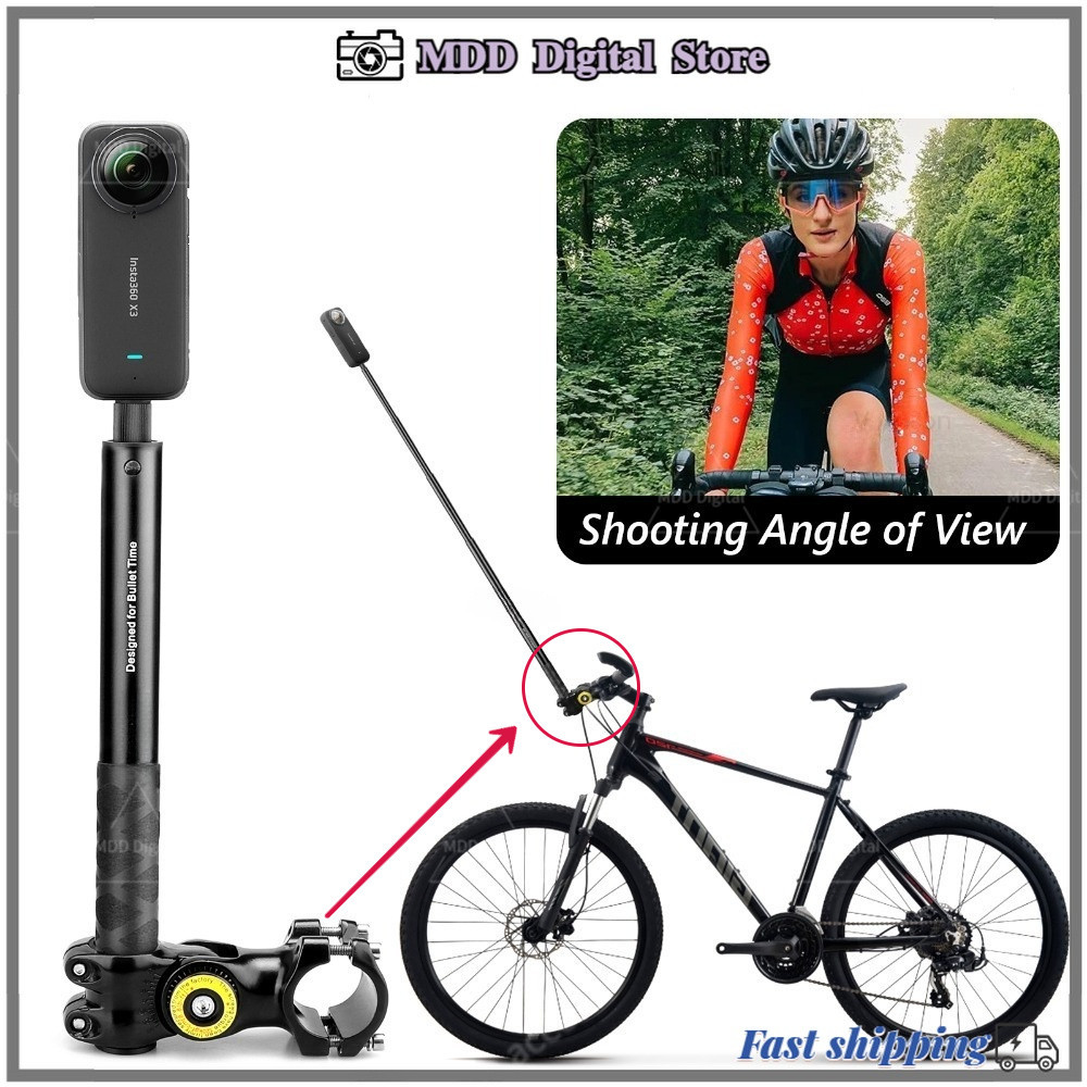 ขายึดแฮนด์รถจักรยานยนต์สําหรับ Insta360 X5/DJI Action 4/Gopro 12 กล้องแอคชั่นแคมเมรา