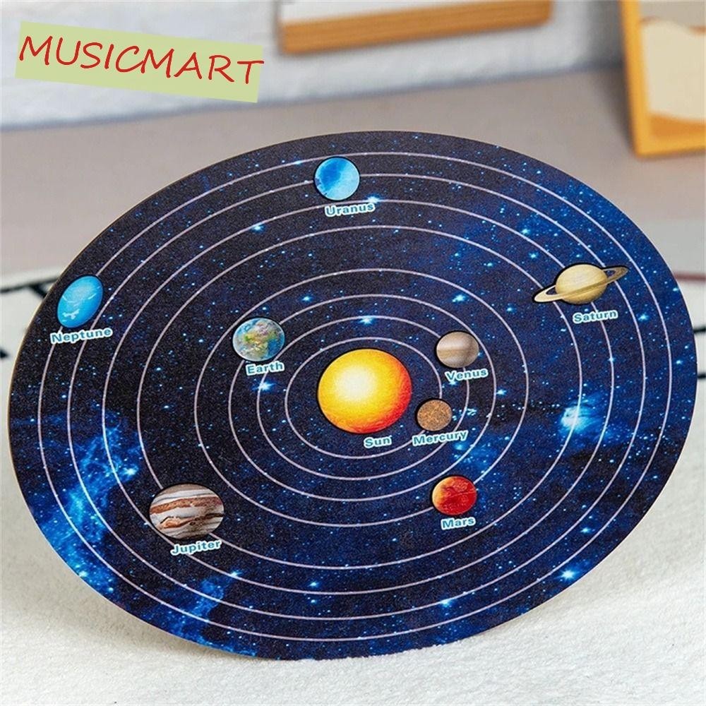 Musicmart Solar System Puzzle การเรียนรู้ของเล่น Early Learning Boy Girl Science Children Planet Matching Planet Puzzle