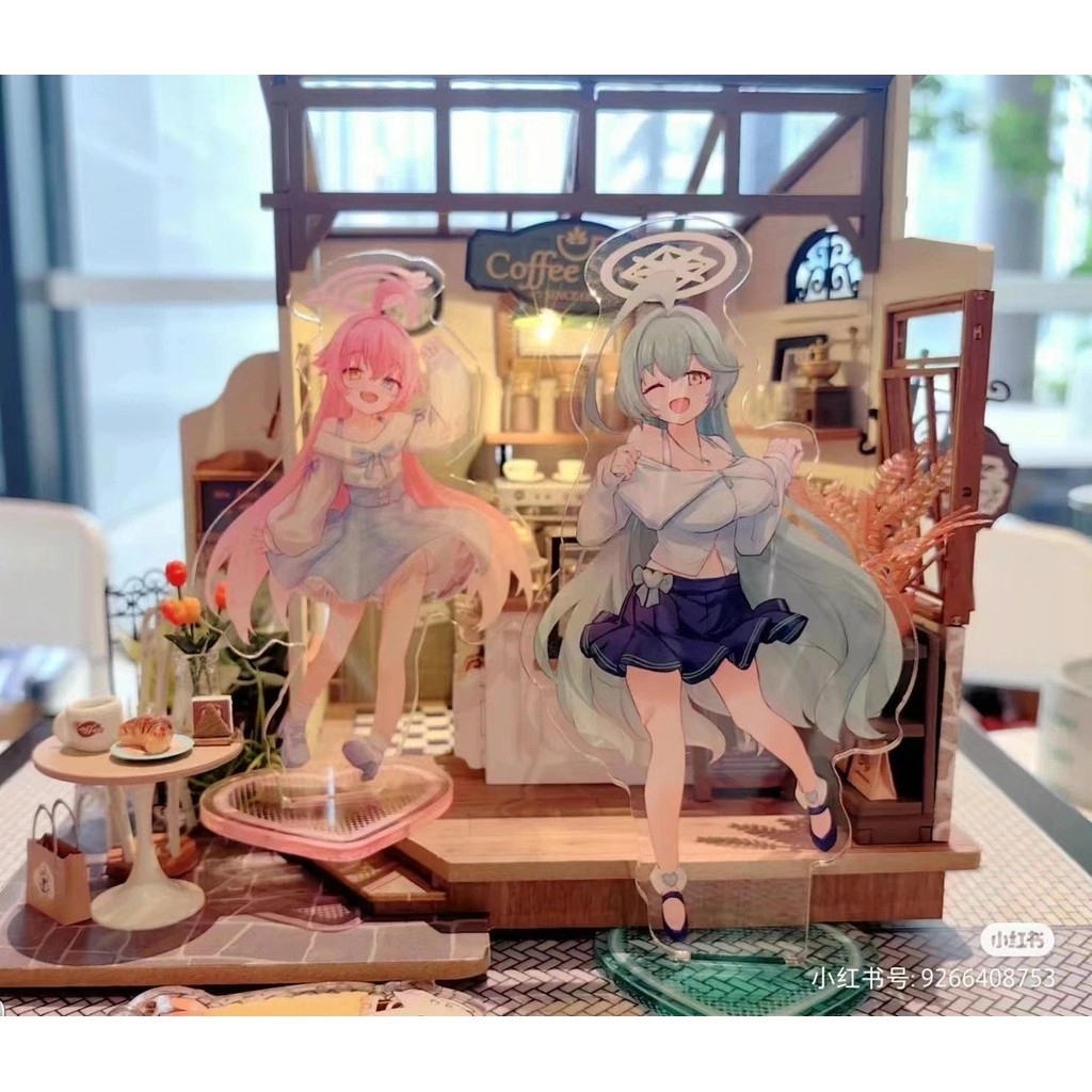 Blue Archive ตัวเลขอะคริลิคขาตั้งแฟชั่นอะนิเมะ Action Figure อุปกรณ์เสริมคอลเลกชันเด็กรูปของเล่นของขวัญ Desktop เครื่องประดับ