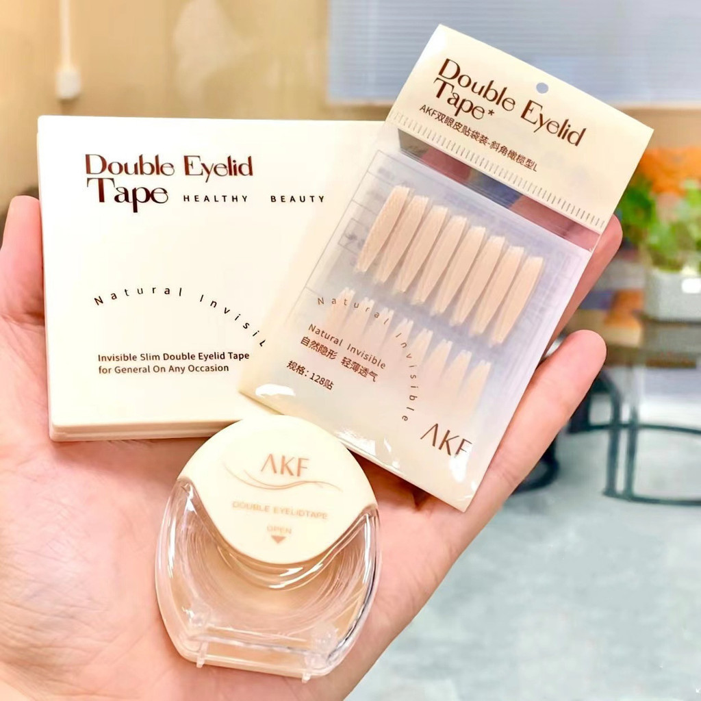 Akf Shaped Natural and Traceless Double Eyelid Patch AKF定型然无线眼皮贴 เครื่องมือแต่งตาติดทนนานสําหรับตาเด