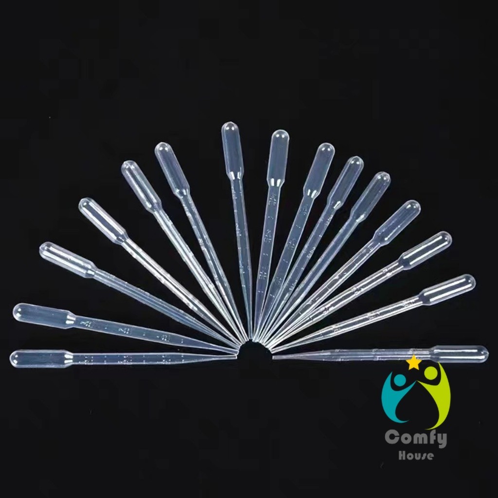 Comfy หลอดหยดสี พลาสติก แบบใช้แล้วทิ้ง 100 ชิ้น 1ml 2ml 3ml 5ml การใช้งานอเนกประสงค์ plastic dropper - รูปที่ 7