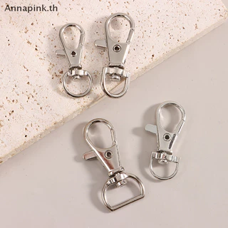 Annapink.th 10 ชิ้น/เซ็ตโลหะหมุนกุ้งก้ามกรามตะขอ Clasp พวงกุญแจ Snap Clasp กระเป๋าเครื่องประดับ Lanyard Trigger หัวเข็มขัด DIY กระเป๋าอุปกรณ์เสริม EN