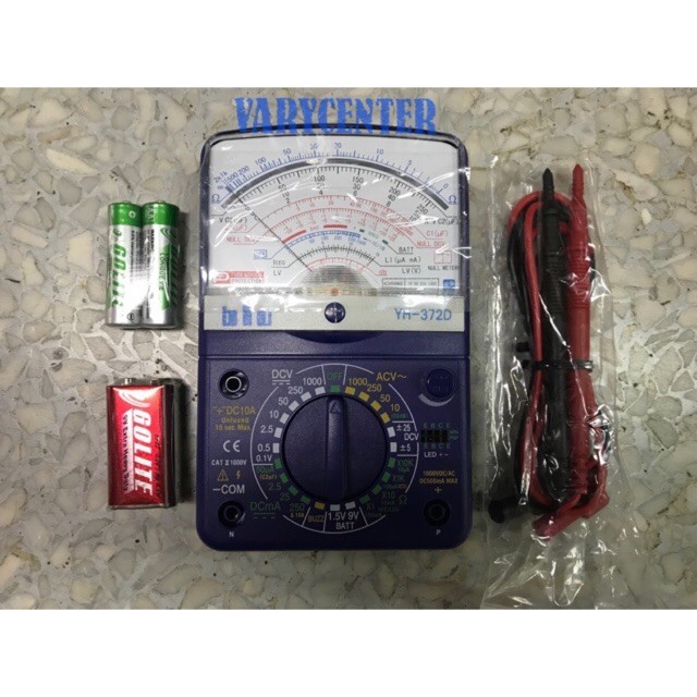 วัดไฟ มัลติมิเตอร์ Blu YH-372D แบบอนาล็อก แท้ 100%