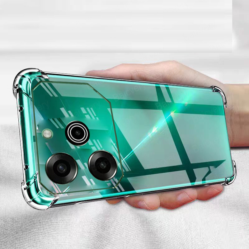 ปลอกสําหรับ Tecno Pova 6 Li7 Pro Li9 Neo Soft TPU Anti-Drop โปร่งใสใสป้องกันปกหลัง
