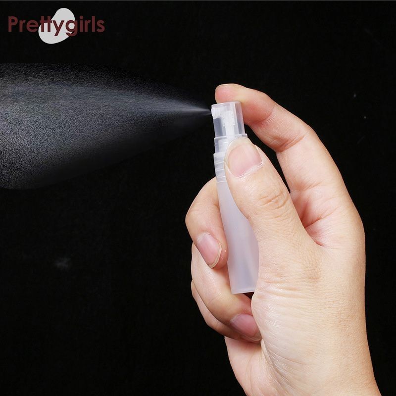 PY.th10ml ขวดสเปรย์พลาสติกฝ้าน้ําหอมเครื่องสําอางแบบพกพา Fine Mist ขวดบรรจุย่อย-PY