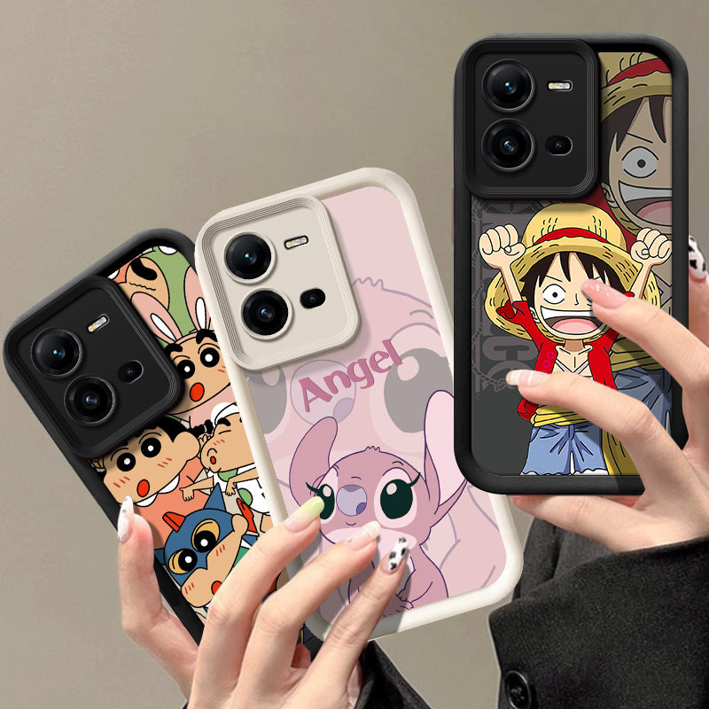 เคส VIVO V25 V25E เคสซิลิโคนอ่อนนุ่ม TPU สำหรับครีม HTTY2