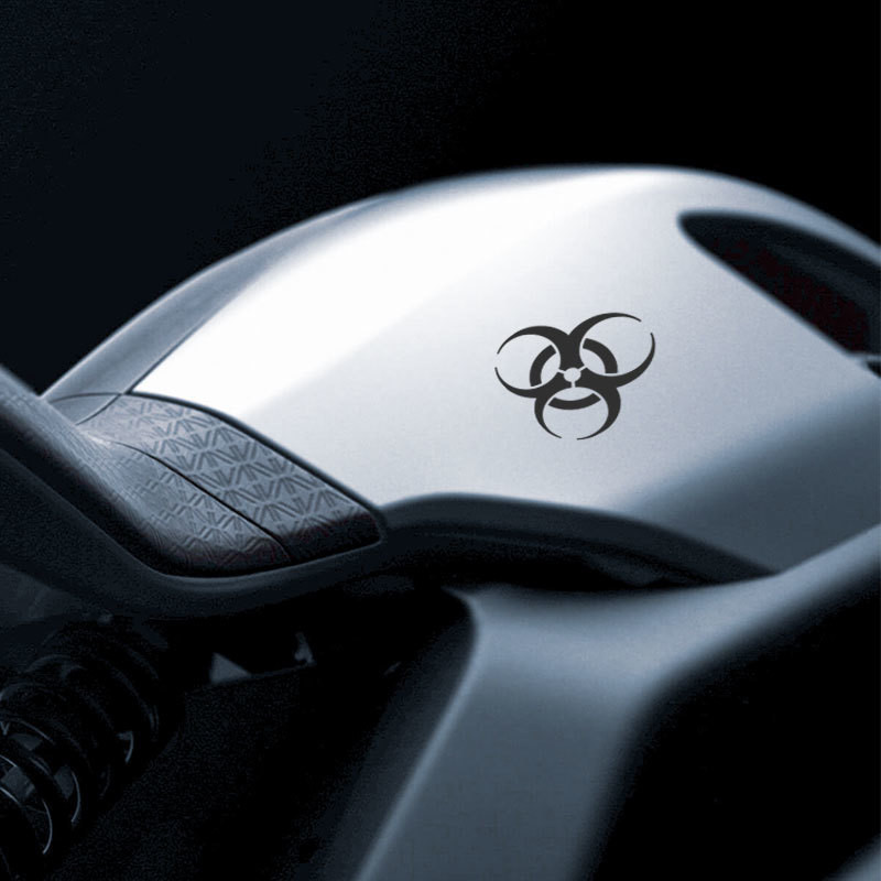 สติ๊กเกอร์ติดรถยนต์สะท้อนแสง Resident Evil Danger Products Nuclear Bomb ป้ายเตือนกันน้ําดัดแปลงสติกเ