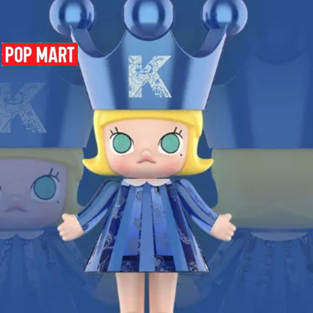 [POPMART] MEGA ROYAL MOLLY PRINCESS 100% Birth PRINCESS รูปลิฟต์อินเทรนด์ Play Healing รูปเดสก์ท็อปตกแต่ง Mystery Box ของขวัญของเล่นตุ๊กตาศิลปะออกแบบของสะสม