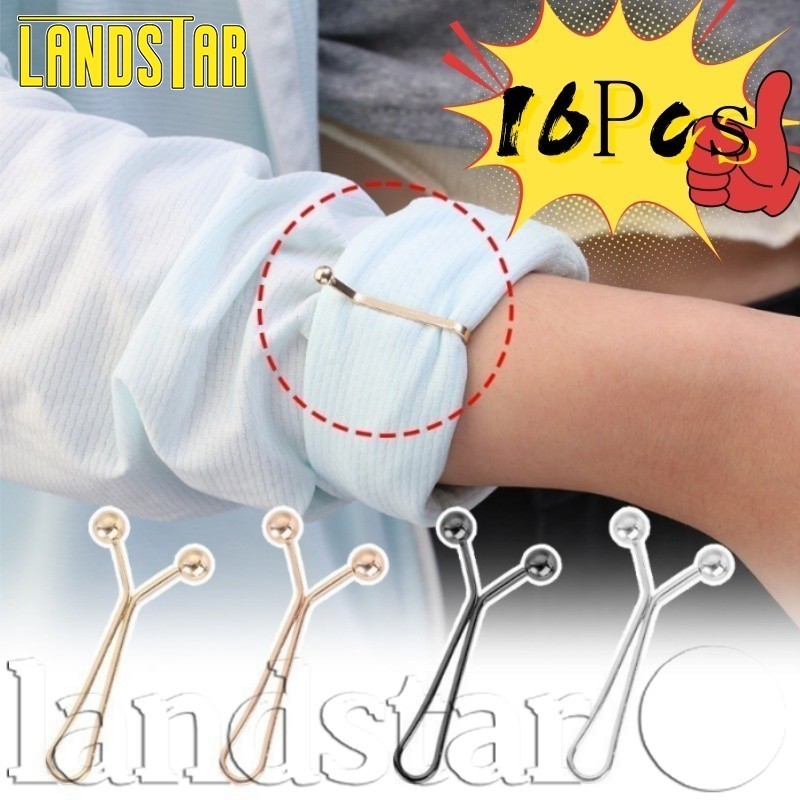 4/16 ชิ้น Cuff คลิปคงที่ - Anti Slip, ไม่มีเย็บผ้า, ปรับ, Unisex - คลิปเอวรูป UV - เข็มกลัด Pins - สําหรับกางเกง, กระโปรง, ผ้าคลุมไหล่ Headscarf - อุปกรณ์เสริมเสื้อผ้า