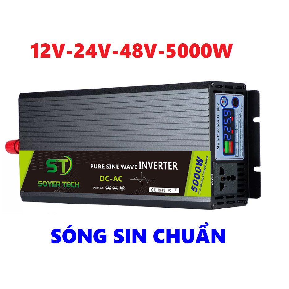5000W Standard Sine Power Converter-12V/24V/48V ถึง 220V Standard Sine Power Converter 5000w-ST-5000