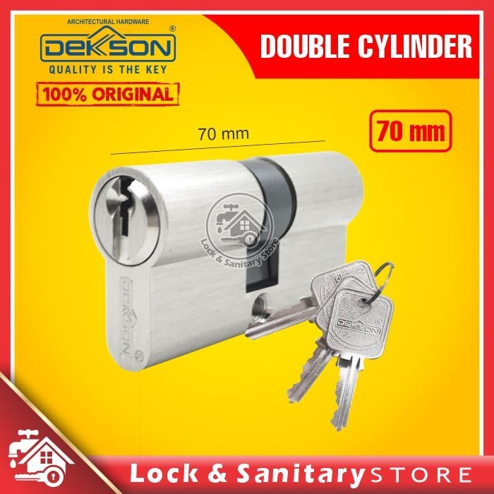 กระบอกล็อค Dekkson กระบอกคู่ Dekkson CYL DC DL 70MM SN