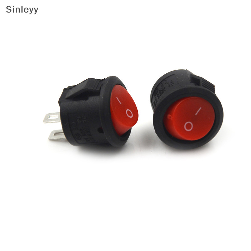 NLE 10 ชิ้น 16 มม. เส้นผ่านศูนย์กลางรอบเรือ Rocker Switches 2 Pin ON-OFF Rocker Switches 3A/250V N