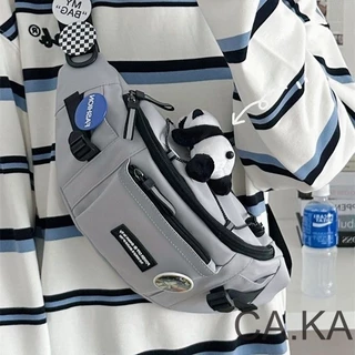 CA.KA เวอร์ชันเกาหลี กระเป๋าคาดเอว เรียบง่าย กระเป๋ากันน้ํา สำหรับผู้ชาย ใหม่แฟชั่น
