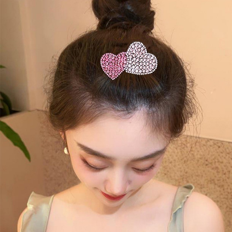 2ชิ้นชุดกิ๊บติดผมสําหรับผู้หญิงแฟชั่นเกาหลีใหม่อารมณ์ประกาย พลอยเทียม มุกเมฆดาวกิ๊บคลิปด้านข้างคลิปเรียบกิ๊บกิ๊บอุปกรณ์ผม - รูปที่ 6