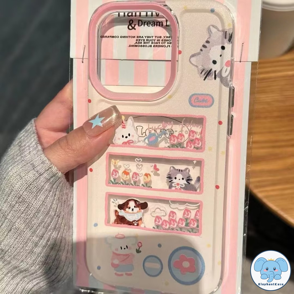 ลูกแมวลูกสุนัขดาวดอกไม้กรณีสำหรับ VIVO Y21s Y15 Y12 Y20i Y21 Y91C Y17 Y91 Y11 Y30 Y35 Y15s Y31 Y51 Y30i Y50
