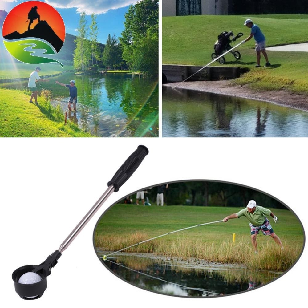 ลูกกอล์ฟเหล็ก Retriever 8 ส่วน Telescopic Golf Ball Picker สําหรับน้ํา [joyfeellest.th]