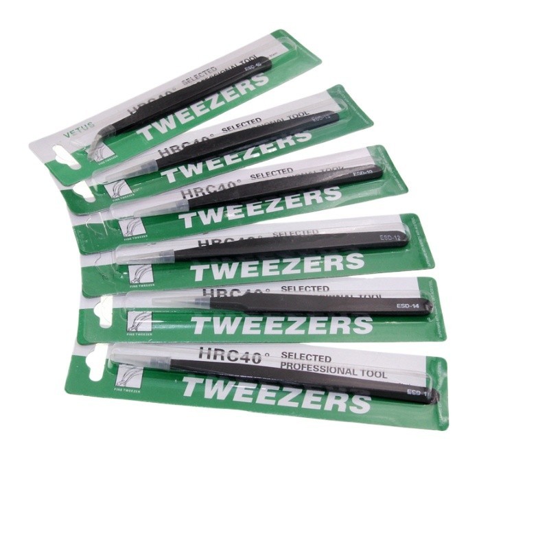 แหนบสแตนเลสป้องกันไฟฟ้าสถิตย์ คลิปซ่อมเครื่องมือชี้กล้องพิเศษ Birds Nest คอลัมน์หยิบผม Nie แหนบ Read