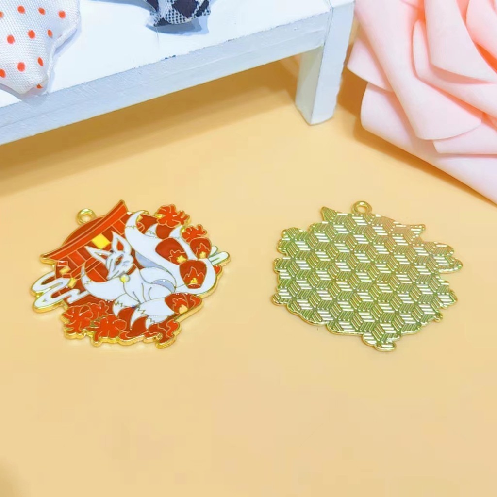 2 ชิ้น/ล็อตการ์ตูน Fox Loong Crow สัตว์เคลือบจี้อุปกรณ์เสริม Charms สําหรับผู้หญิง, Key Chain/ต่างหู/สร้อยคอจี้ทําด้วยมือ DIY เครื่องประดับ 088