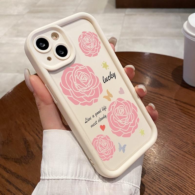 เคสสําหรับ OnePlus Nord N20 SE Soft Silicon TPU Simple Flower Lens Connector Cover