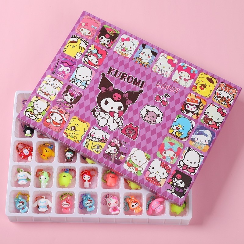 ของขวัญกล่องไข่ Lotso Sanrio ปี 2024 ตุ๊กตาน่ารักสดใส สามารถเป็นพวงกุญแจได้ กล่องสุ่มตาบอดกล่องสุ่มกล่องของขวัญสุ่ม