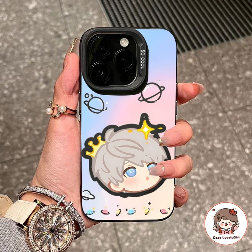 ส่งจากไทย Love and Deep Space ตุ๊กตา เคส IPhone 11 15 14 13 Pro Max XR พสัส13 12 Pro 7 8Plus SE X Xs Max Hard Case