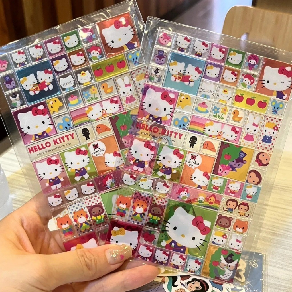 สติกเกอร์คิตตี้น่ารักนักเรียน ทําเอง เคสโทรศัพท์มือถือถ้วยน้ําสติ๊กเกอร์ตกแต่ง