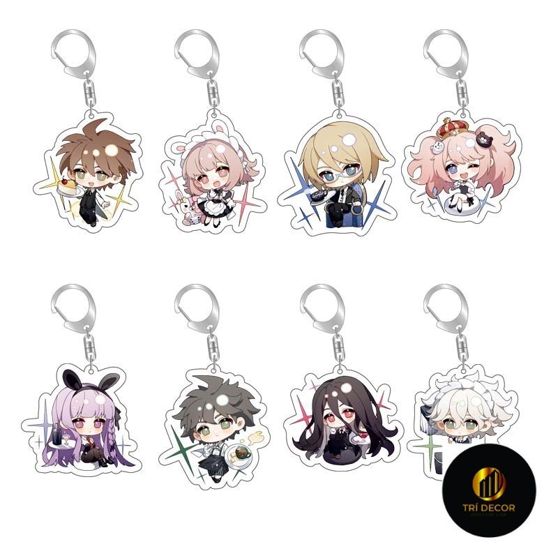 Danganronpa อะคริลิคพวงกุญแจ Kirikiri Kyoko Komaeda Nagi Too Enoshima Shield Togami Byakuya อุปกรณ์ต