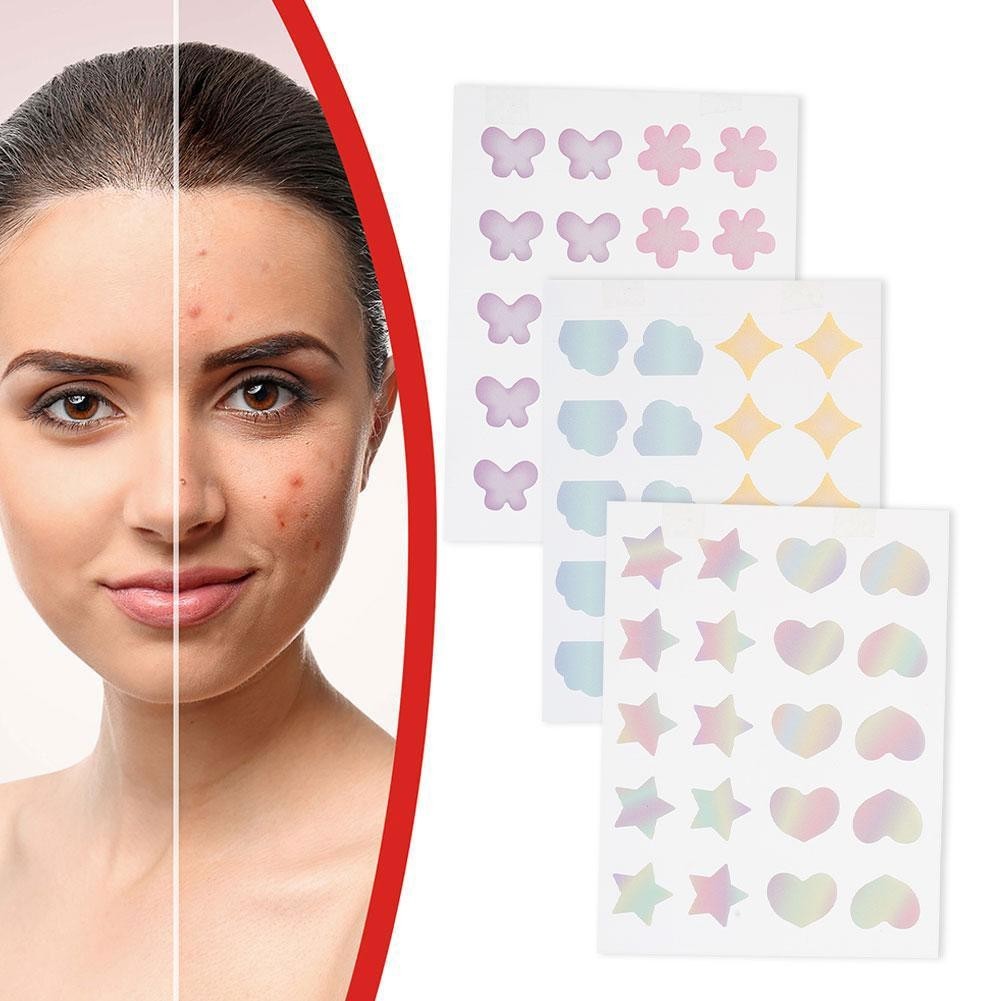 20 ชิ้น/แผ่นไล่โทนสีสี PE Acne Patch แบบพกพาครอบคลุม Patch สิว V7G4
