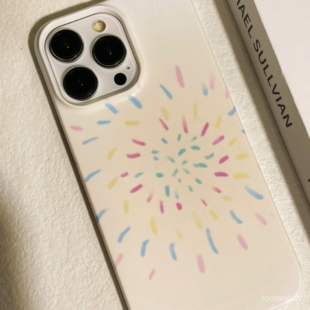 ภาพประกอบดอกไม้ไฟที่เรียบง่ายเคสโทรศัพท์ iPhone เข้ากันได้กับ iPhone XR XS xsmax 12promax เคสโทรศัพท์11 13 15 14 PROMAX ป้องกันการเปรอะเปื้อน13pro 15 14 12 11 Pro 7/8PLUS เคสแข็ง xl29