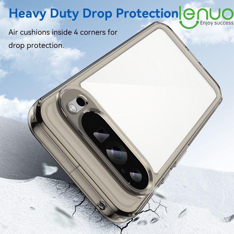 Lenuo Clearเคสโทรศัพท์สําหรับGoogle Pixel9 Pro XL Pixel 9 8 7 Pro 7A 8A 6A 5Gปลอกใสกันกระแทก
