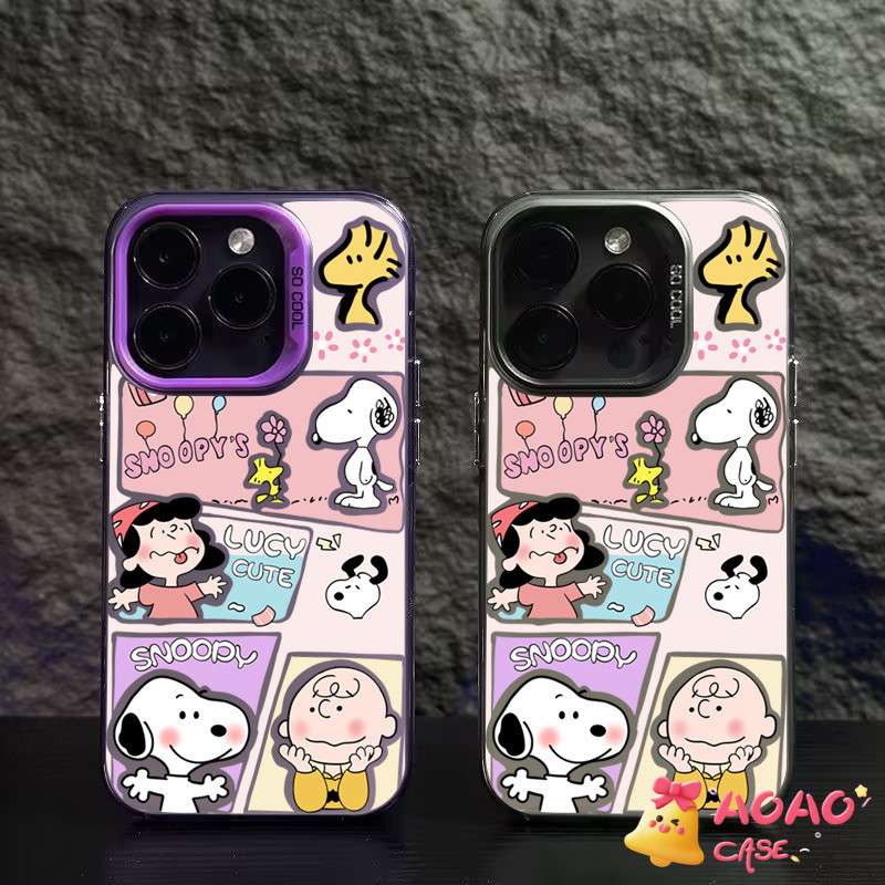 การ์ตูนน่ารัก snoopy นุ่ม เคสไอโฟน 15 13 11 14 12 Pro Max XR 7Plus 8Plus X XS Max 13 7 8 14 15 Plus SE 2020
