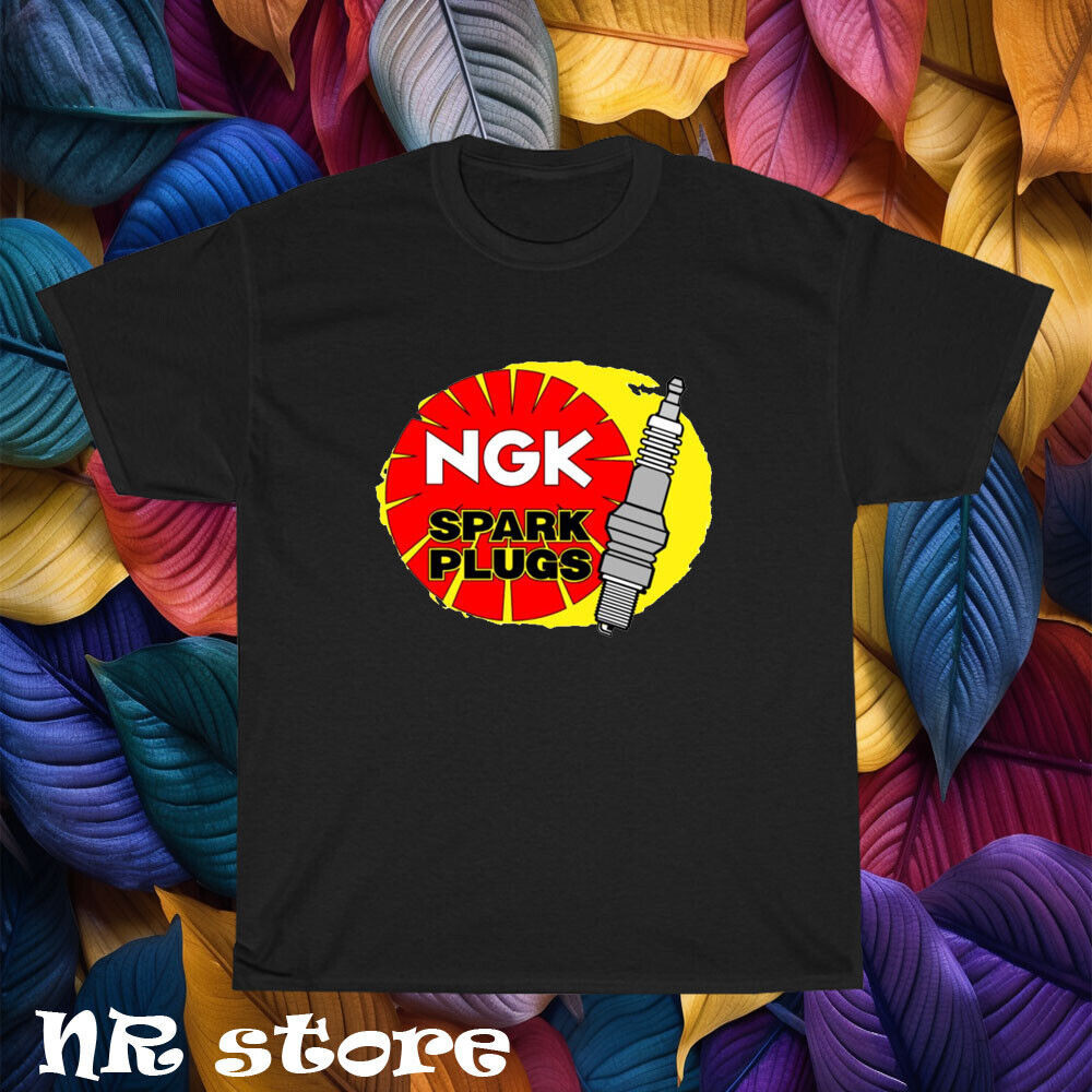 เสื้อยืดโลโก้ Ngk Spark Plugs ใหม่ตลก