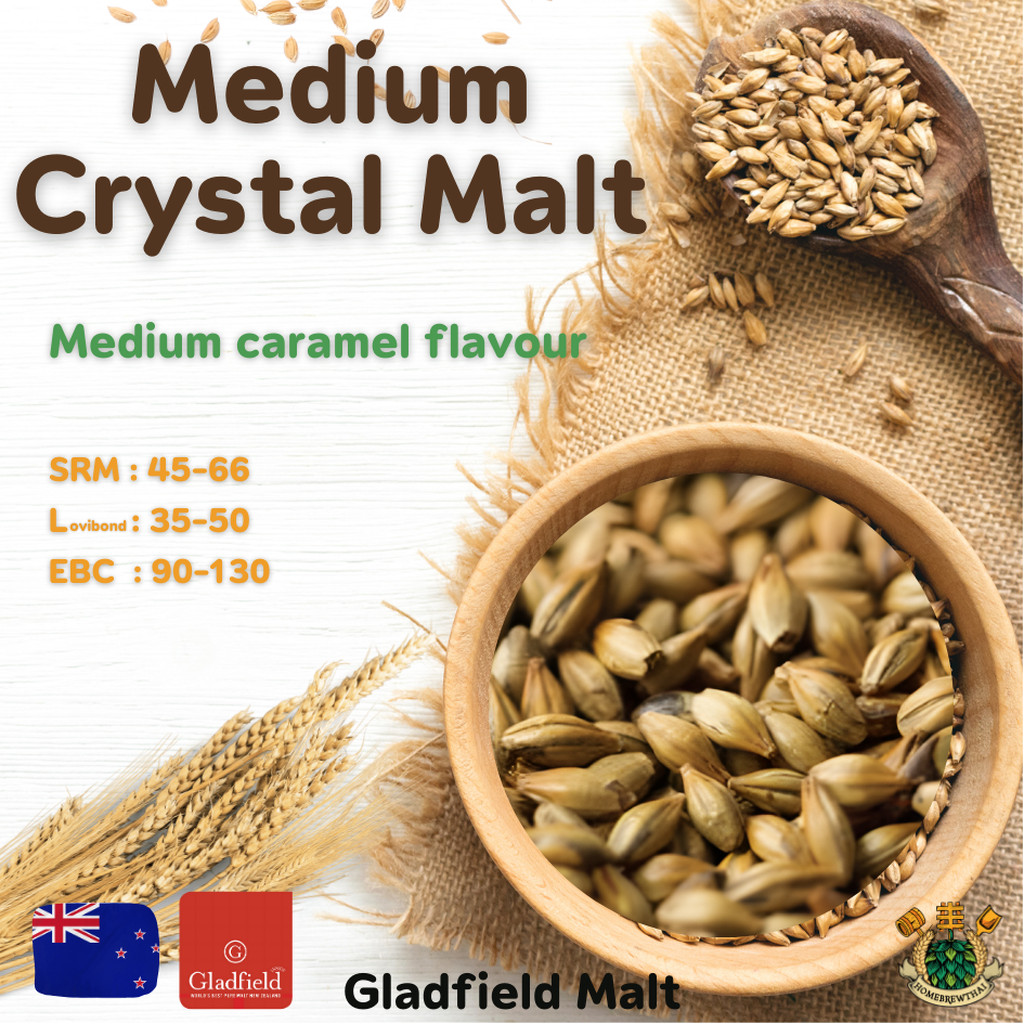 Medium Crystal Malt/Crystal Malt (Gladfield)