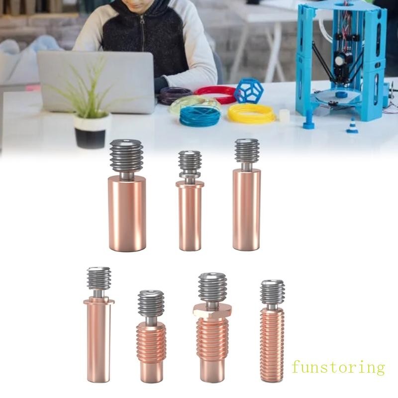 Fun Bimetal Heatbreak สําหรับ E3DV6 Ender3 CR10 CR6SE ทองแดงไทเทเนียมคออุณหภูมิทนความร้อนคอ
