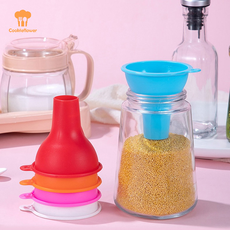 Ckfr 8 ซม.ซิลิโคนครัวเครื่องมือ Jam Cup Wide Mouth Hopper Filter Canning Funnel ใหม่