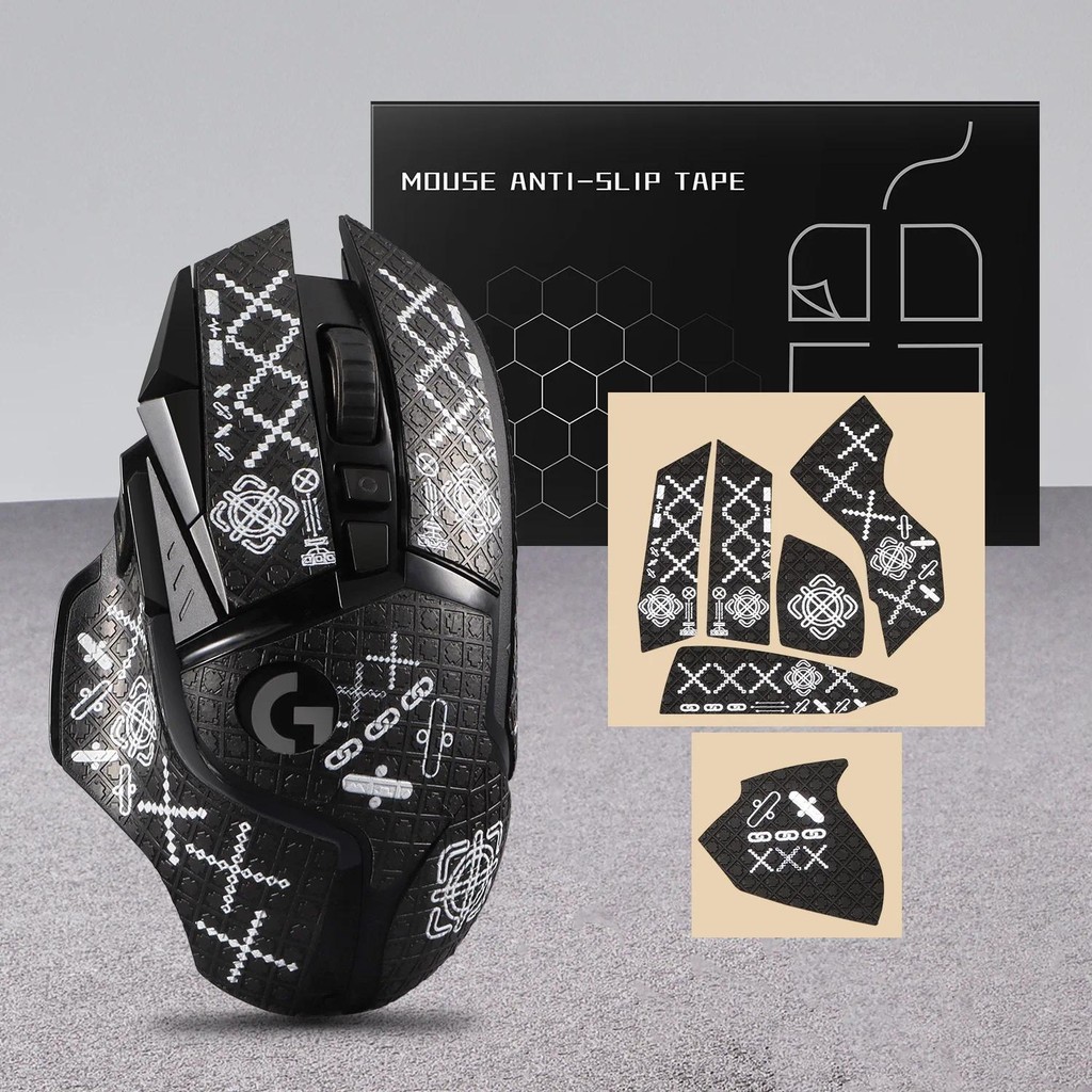 Mouse Grip เทปสติกเกอร์สําหรับ Logitech G502 Lightspeed / G502 HERO เมาส์ Anti Slip ผิว Self-Adhesive Pre-Cut เหงื่อ-Resistant Gaming เมาส์อุปกรณ์เสริม