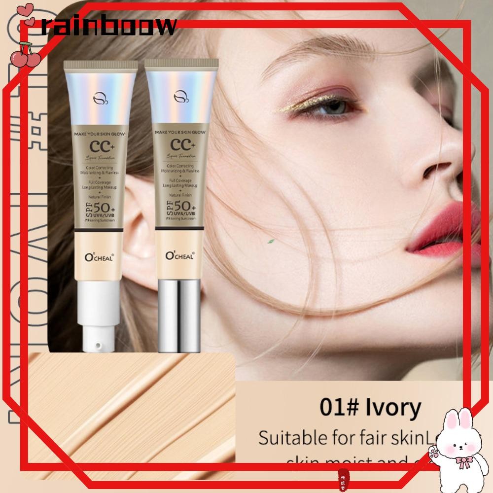 Rainbow คอนซีลเลอร์ Cc Cream, Correcting Repair Facial Concealer, Spf 50 Whitening Moisturizing Cosm