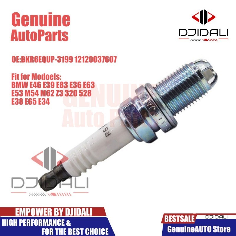 4/6 ชิ้น 12120037607 Bkr6equp Platium หัวเทียนรถยนต์สําหรับ BMW E46 E39 E83 E36 E63 E53 M54 M62 Z3 320 528 E38 E65 E34