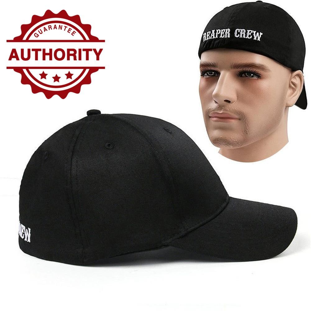 ตัวอักษร Reaper Crew เบสบอลหมวกผู้ชายและผู้หญิงหมวกเป็ดผ้าฝ้ายแฟชั่น Q0t0